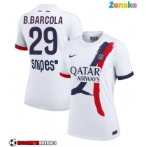 Ženske Nogometnih dresov Paris Saint-Germain Bradley Barcola #29 Gostujoči 2025-26 Kratki rokavi